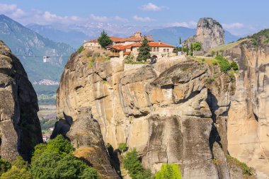 Meteora manastırları Yunanistan kompleks kutsal teslis Manastırı (Agia Trias)