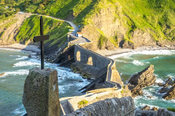 Chemin vers San Juan de Gaztelugatxe (Espagne) ) — Photo