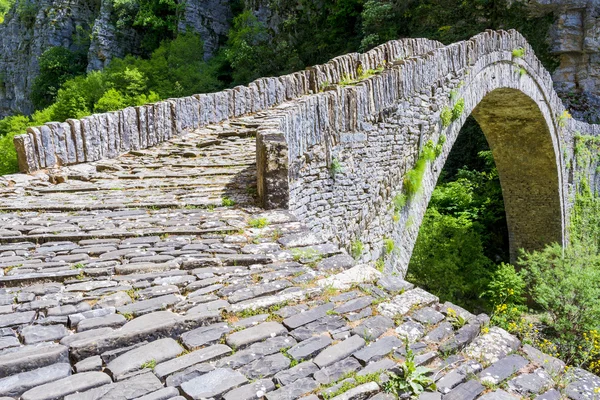 Ponte de pedra velha de Noutsos, Epirus (Greece ) — Fotografia de Stock