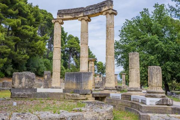 Ruiny Philippeion w Olimpii (Grecja) — Zdjęcie stockowe