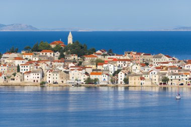 Primosten Town, Dalmaçya, Hırvatistan