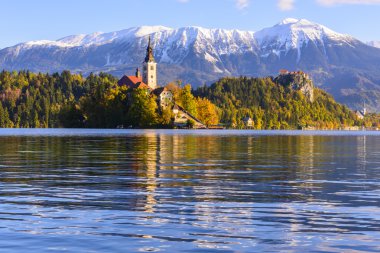 Kilise Adası'Lake Bled, Slovenya