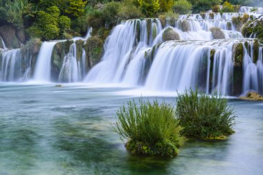 Waterfalls in Krka National Park, Croatia clipart