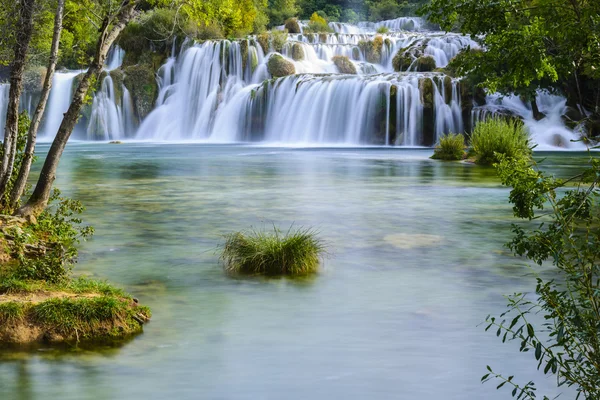 Cascate nel Parco Nazionale di Krka, Croazia — Foto Stock