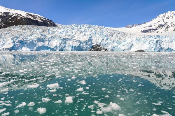 Lodowiec Aialik, Parku Narodowego Kenai fiordy, Alaska — Zdjęcie stockowe