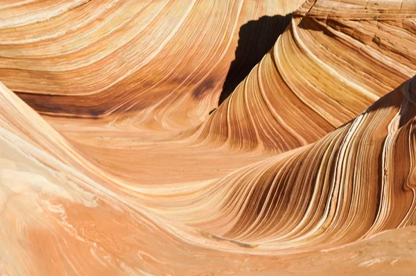 The Wave, arenisca en Coyote Buttes North (Arizona ) — Foto de Stock