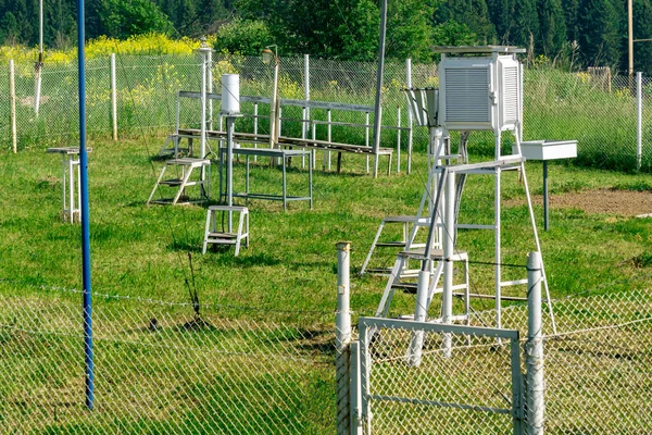 Measurement Site Weather Station Various Meteorological Instrumentation — Stock Photo, Image