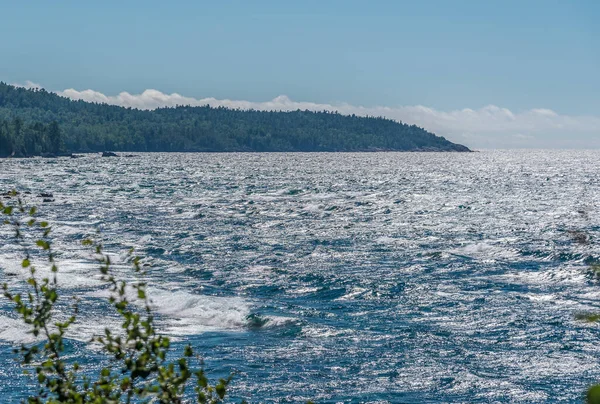 Berselancar Pantai Superior Lake Park Kanada — Stok Foto