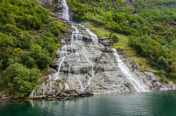 Solbelyst Högland Norge Hösten — Stockfoto