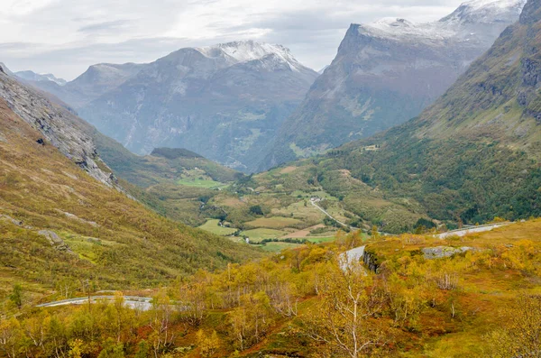 Berg Und Hochland Norwegen Zur Herbstzeit — Stockfoto