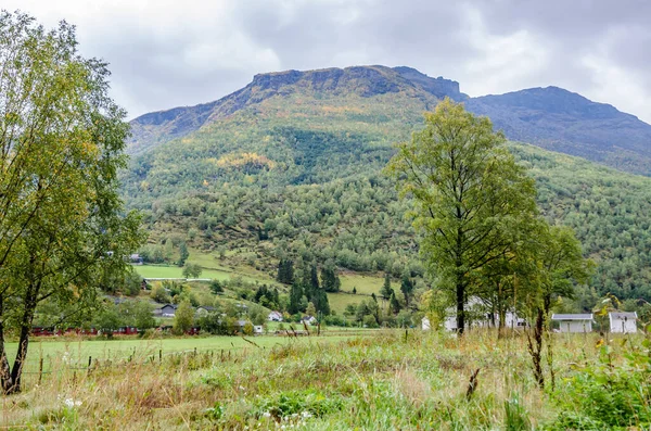 Ορεινή Και Ορεινή Περιοχή Στη Νορβηγία Φθινόπωρο — Φωτογραφία Αρχείου