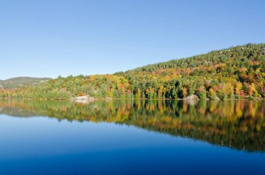 Killarney Park, Kanada 'da Orman Gölü' nün üzerinde gün doğumu