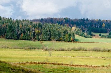 Sonbahar zamanı Rurar manzarası, Quebec, Kanada