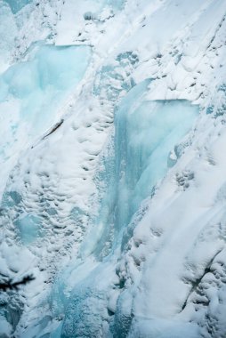Banff Park, Alberta, Kanada 'daki Johnston Şelalesine giden yol