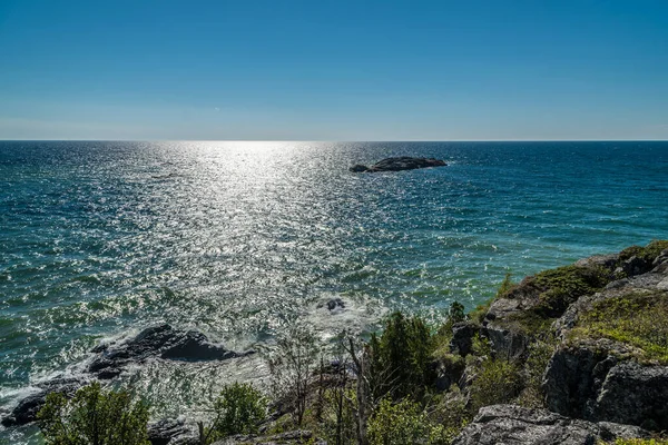 Rocky shore of Superior Lake, Canada