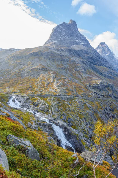 Trollstigen Troll Footpath Norvegia Autunno — Foto Stock