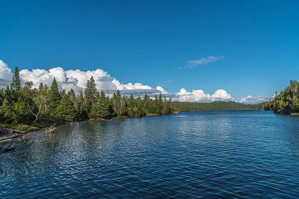 Baai Van Superior Lake Zonnige Dag Canada — Stockfoto