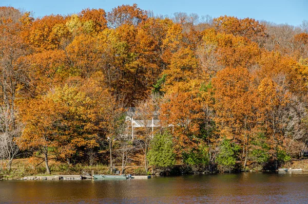 Lago Muskoka Durante Temporada Otoño —  Fotos de Stock