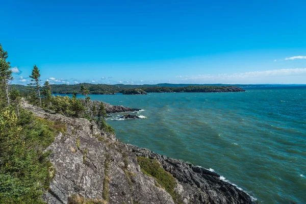 Costa Rochosa Lago Superior Canadá — Fotografia de Stock