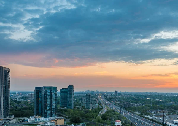 Widok Kondominium Nad Jeziorem Ontario Toronto Kanada — Zdjęcie stockowe