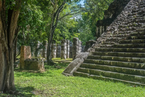 Det Chichen Itza Det Yukatan Delstaten Mexiko Ruinerna Största Antika — Stockfoto