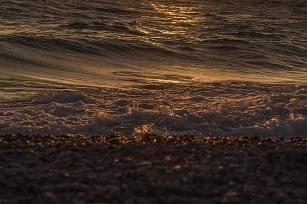 Pôr Sol Sobre Superfície Lago Superior Canadá — Fotografia de Stock