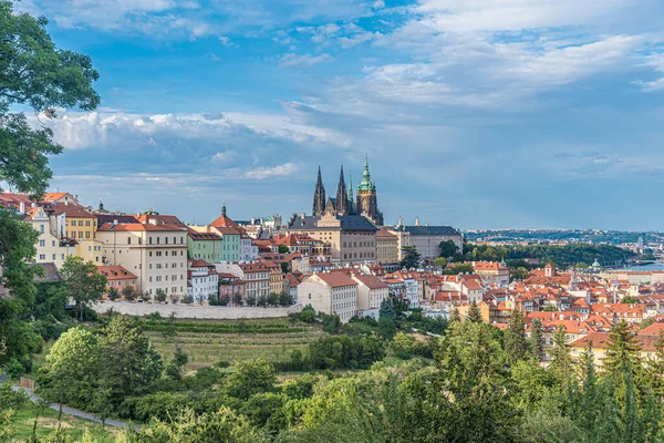 Château Prague Bâtiments Historiques Été — Photo