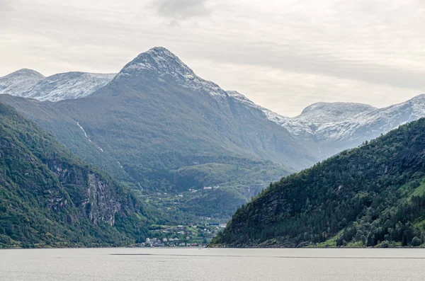 Slunečné Norsko Krajina Podzim — Stock fotografie