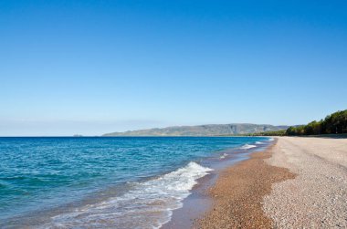 Sonbahar zamanı Superior Gölü, Ontario, Kanada
