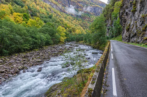 View Mountain River Norway — Stock Photo, Image