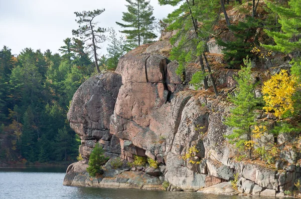 Răsărit Soare Deasupra Lacului Forestier Din Parcul Killarney Canada — Fotografie, imagine de stoc