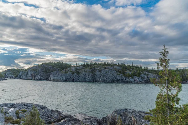 Bay Superior Lake Dia Ensolarado Canadá — Fotografia de Stock