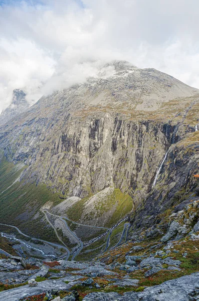 Trollstigen Trollí Stezka Norsko — Stock fotografie