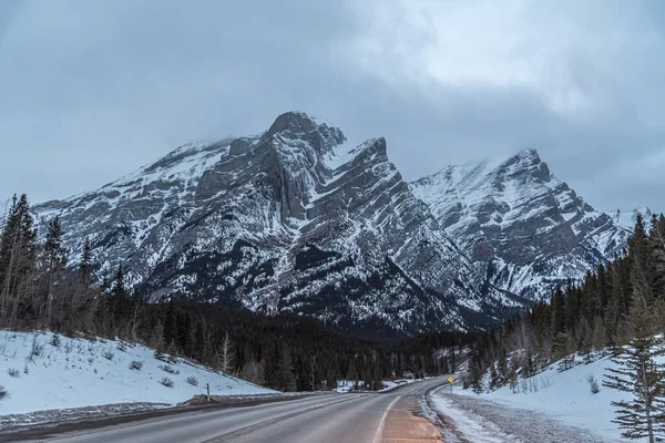 Kananaskis Land Vintern Alberta Canadae — Stockfoto