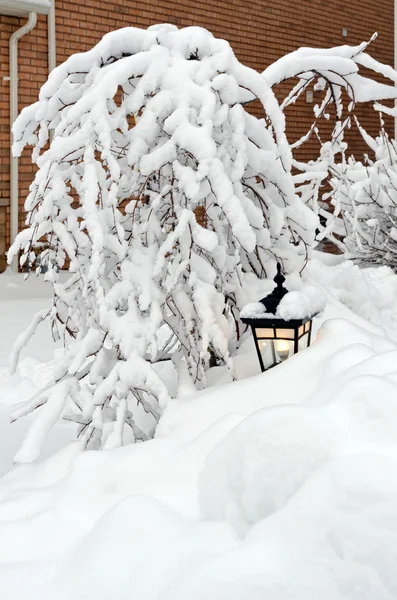 Winter in de stad — Stockfoto