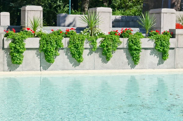 Pared de piedra gris — Foto de Stock