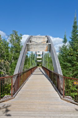 kavisli ahşap köprü