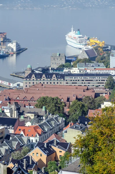 Malé domy na kopcích — Stock fotografie