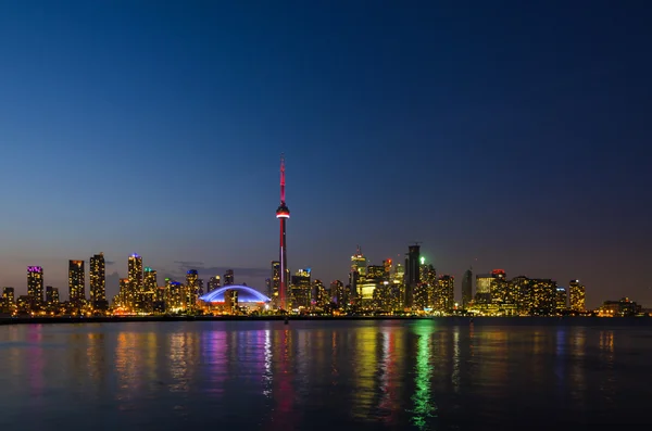 Skyline di Toronto di notte — Foto Stock