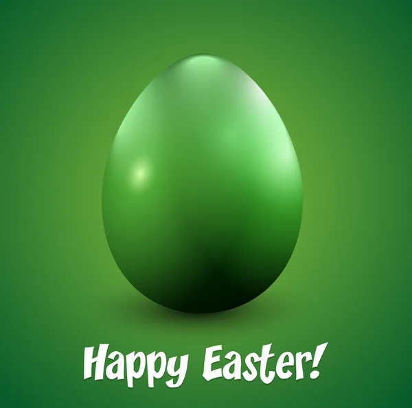 Un huevo de Pascua verde brillante — Archivo Imágenes Vectoriales