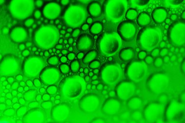 Yeşil baloncuklar portre