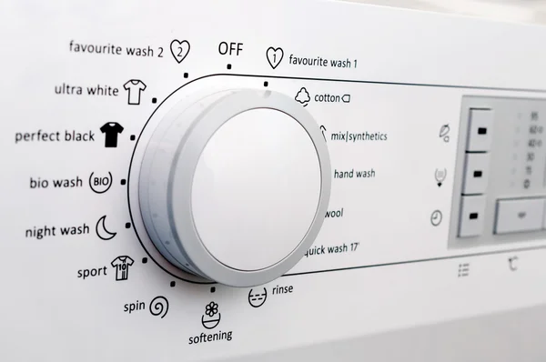 Kontrollpanel för tvättmaskiner Royaltyfria Stockbilder