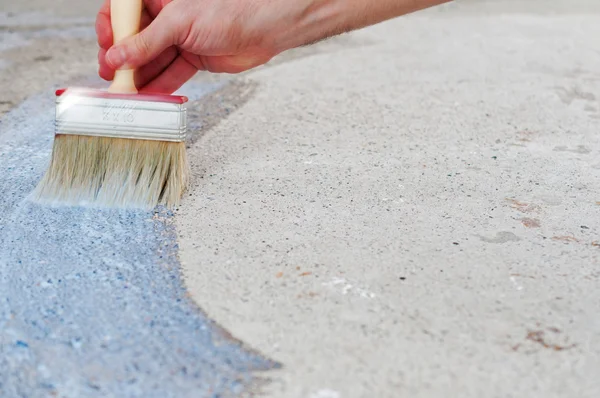 Painting The Floor Royalty Free Stock Photos