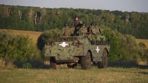 Donbass Ukraine August 2020 Militaire Oefeningen Oost Oekraïne — Stockvideo