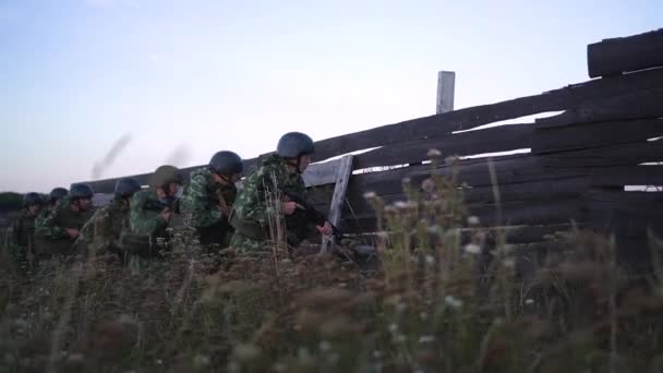 Donbass Ukraine August 2020 Militärmanöver Der Ostukraine — Stockvideo