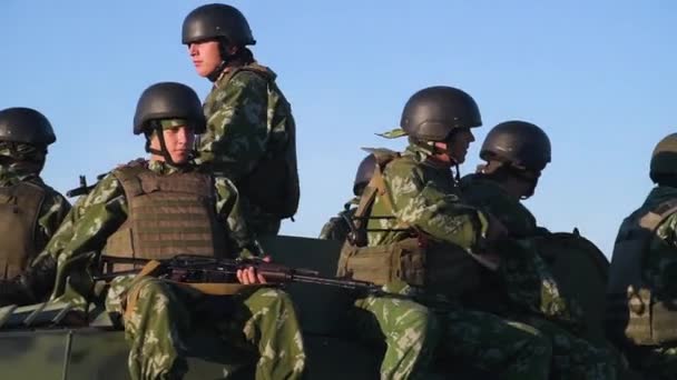 Donbass Ucraina Agosto 2020 Esercizi Militari Nell Ucraina Orientale — Video Stock