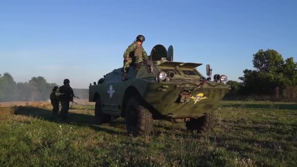 Donbass Ucraina Agosto 2020 Esercizi Militari Nell Ucraina Orientale — Video Stock