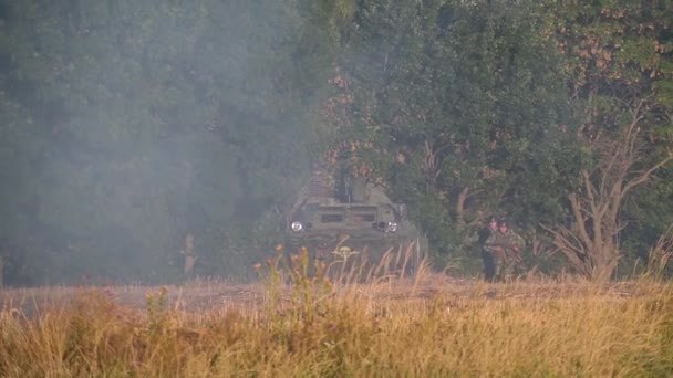 Donbass Ukraine August 2020 Militärmanöver Der Ostukraine — Stockvideo