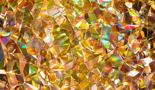Fondo de diamantes brillantes multicolores. Ilustración de representación 3D. — Foto de Stock