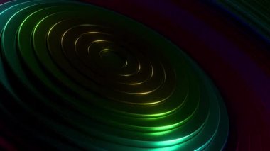 Parlak Çokrenkli Sarmal Girdap Döngüsü Soyut 3 boyutlu Arka plan. 3B görüntüleme